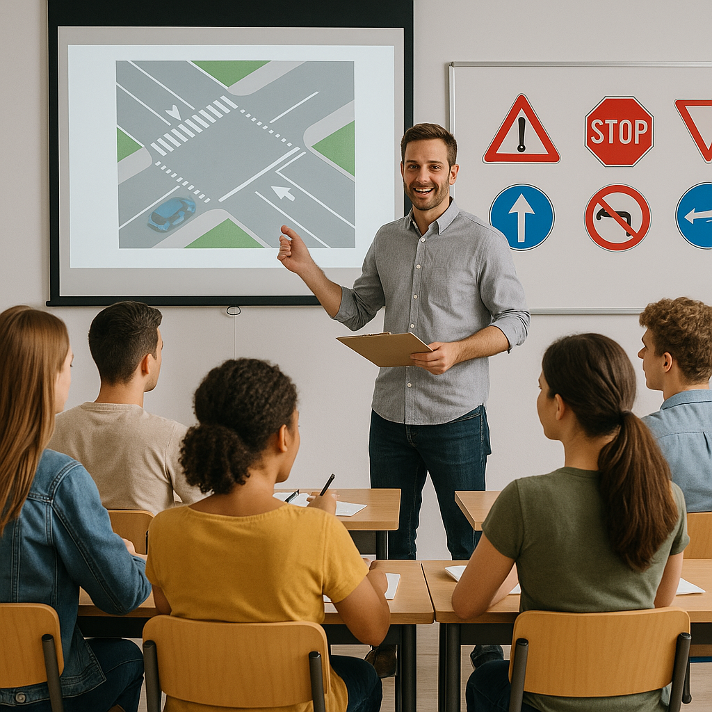 Tantermi oktatás illusztráció